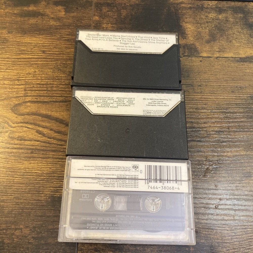 Neil Diamond Lot of 3 Cassette Tapes Greatest Hits I & 2 + September Morn - Picture 3 of 3